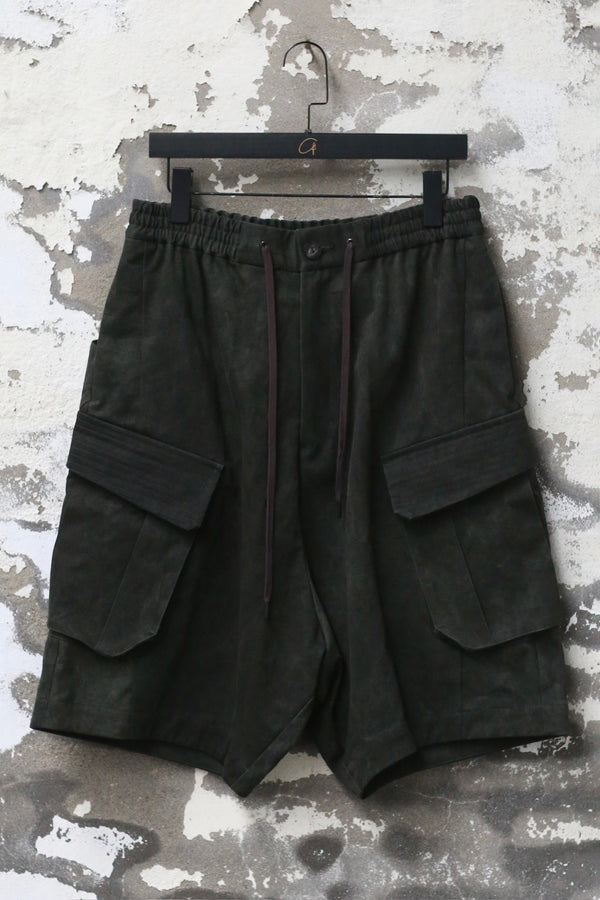 DEVOA 25 Fall/Winter Men's Short Drawstring Casual Pants (Deep Forest) DVA-PTJ-KCCH